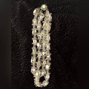 Elegant Vintage West Germany Lucite Double Strand Necklace